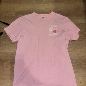 Pink St. Simons Island Georgia Graphic Tee